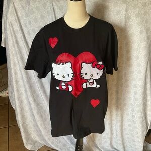 Hello Kitty Black and Red T-Shirt